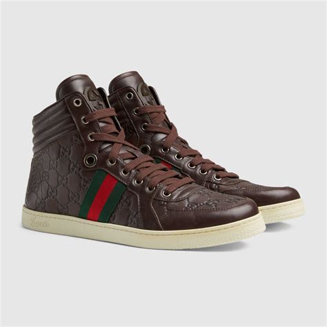 gucci men sneaker fit|Gucci high top sneakers men's.